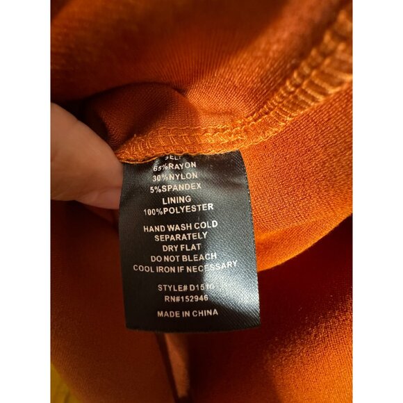 Fashion Nova "Getting Into Things" Cutout Midi Dress  XL NWT Sexy Bodycon Rust - Picture 9 of 12